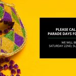 closed mardi gras parade