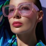 Fashion,Portrait,Of,A,Woman,Wearing,Oversized,Pink,Sunglasses,And